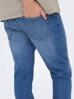 ONSYOKE Mellemhøj talje Tapered fit Jeans Jeans|Jeans