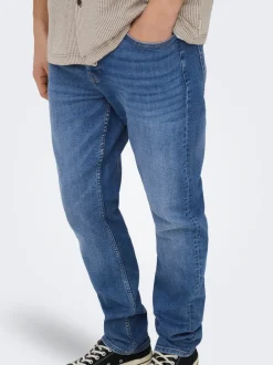 ONSYOKE Mellemhøj talje Tapered fit Jeans Jeans|Jeans