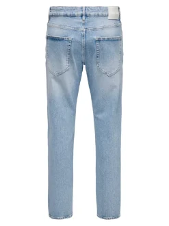 Discount ONSYOKE Mellemhøj talje Tapered fit Jeans Jeans|Jeans