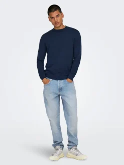 Discount ONSYOKE Mellemhøj talje Tapered fit Jeans Jeans|Jeans