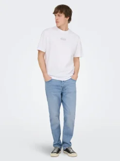 Clearance ONSYOKE Mellemhøj talje Tapered fit Jeans Jeans|Jeans