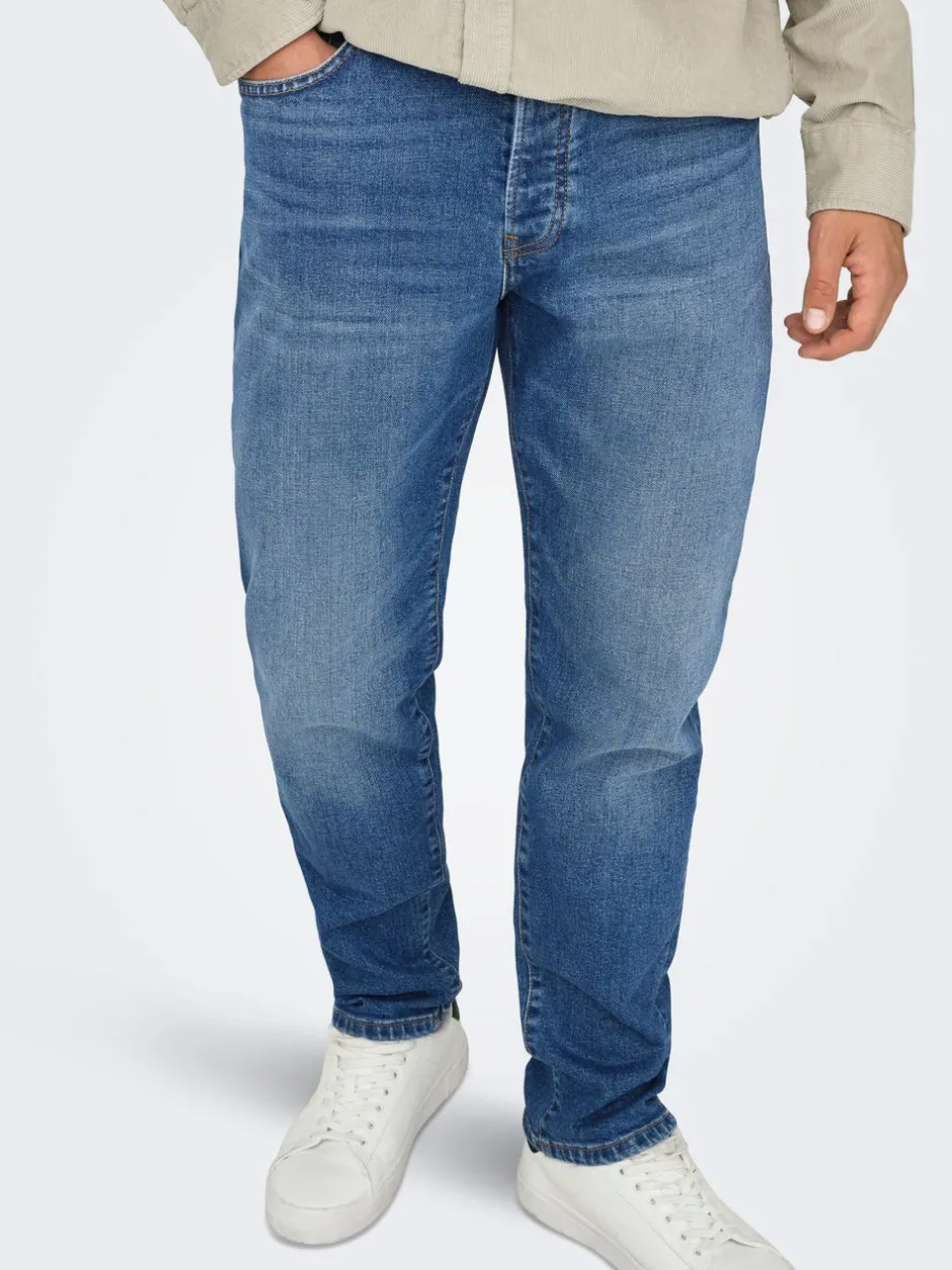 New ONSYOKE Mid rise Tapered fit Jeans Jeans|Jeans