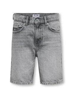 Clearance OSJEDGE Mid rise Straight fit Shorts Børn Tøj·Shorts|Tøj·Denim