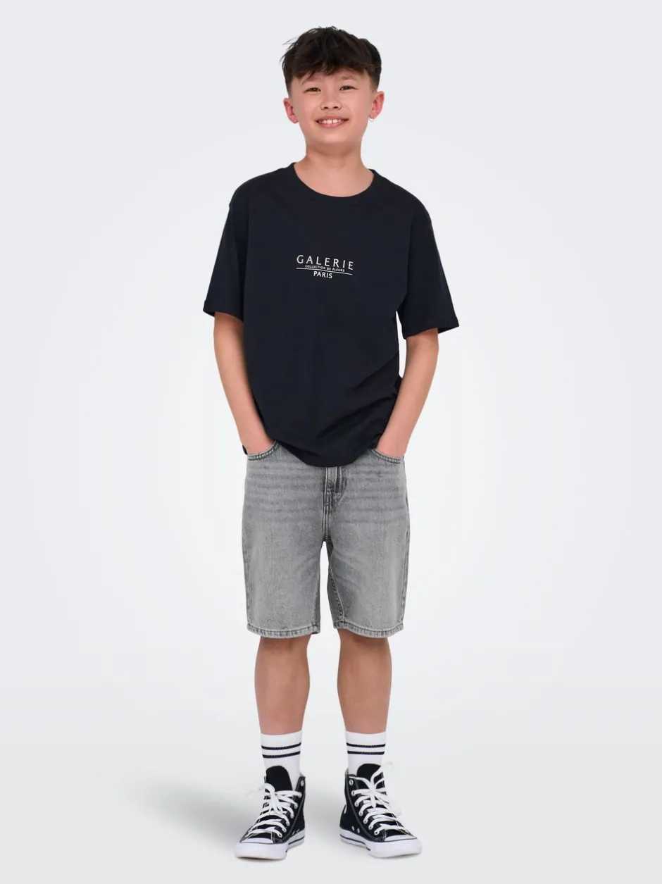 Clearance OSJEDGE Mid rise Straight fit Shorts Børn Tøj·Shorts|Tøj·Denim