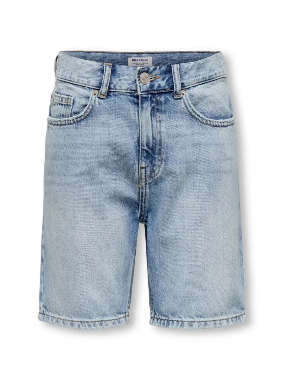 Clearance OSJEDGE Mid rise Straight fit Shorts Børn Tøj·Shorts|Tøj·Denim