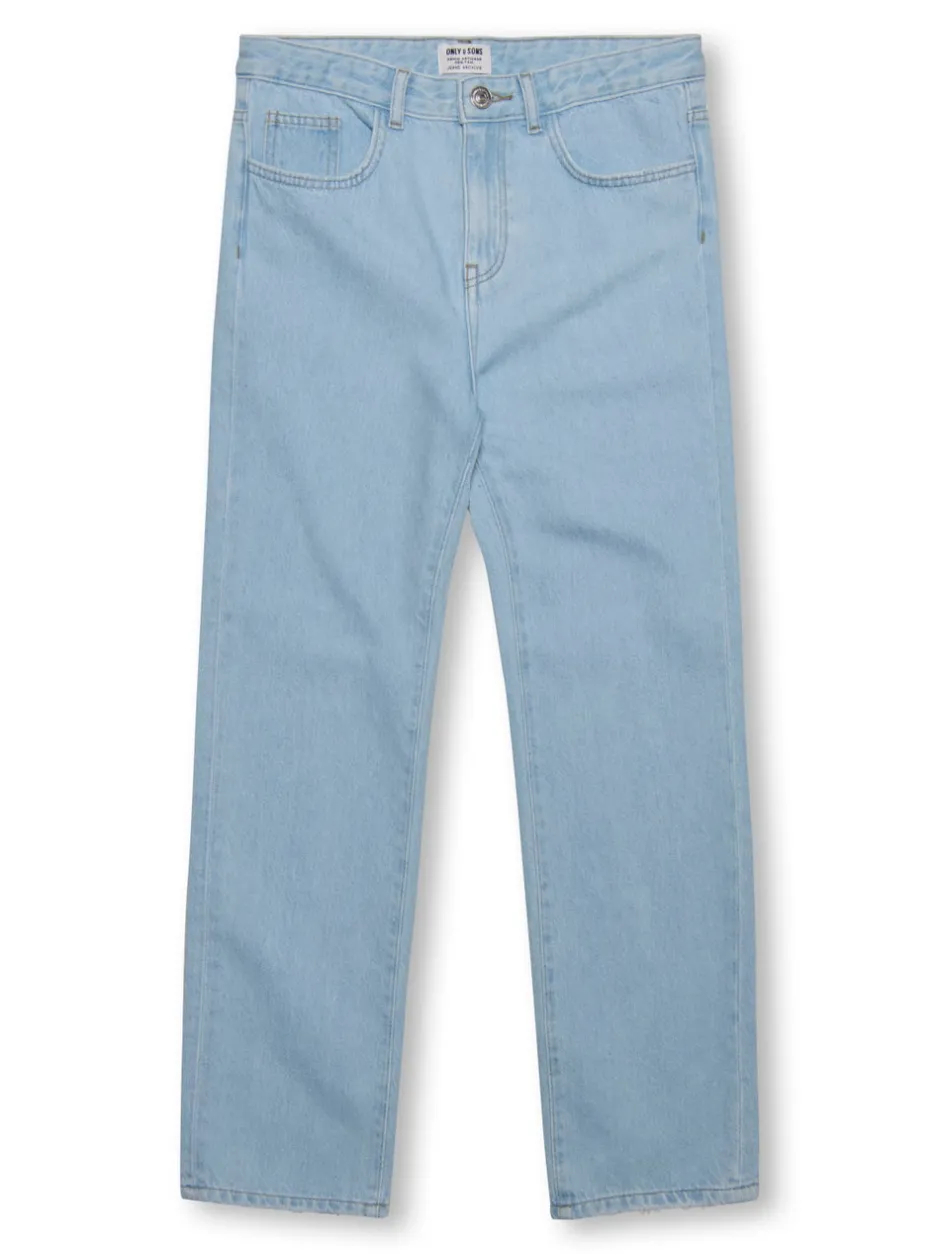 Best OSJEDGE Mid rise Straight fit Jeans Børn Tøj·Denim|Tøj·Jeans