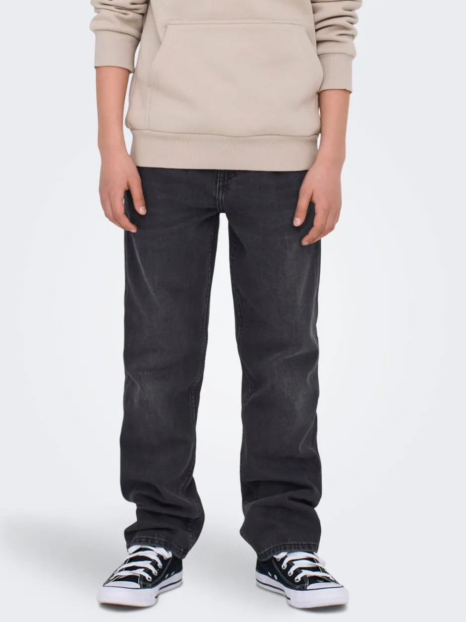 Outlet OSJEDGE Mid rise Straight fit Jeans Børn Tøj·Denim|Tøj·Jeans