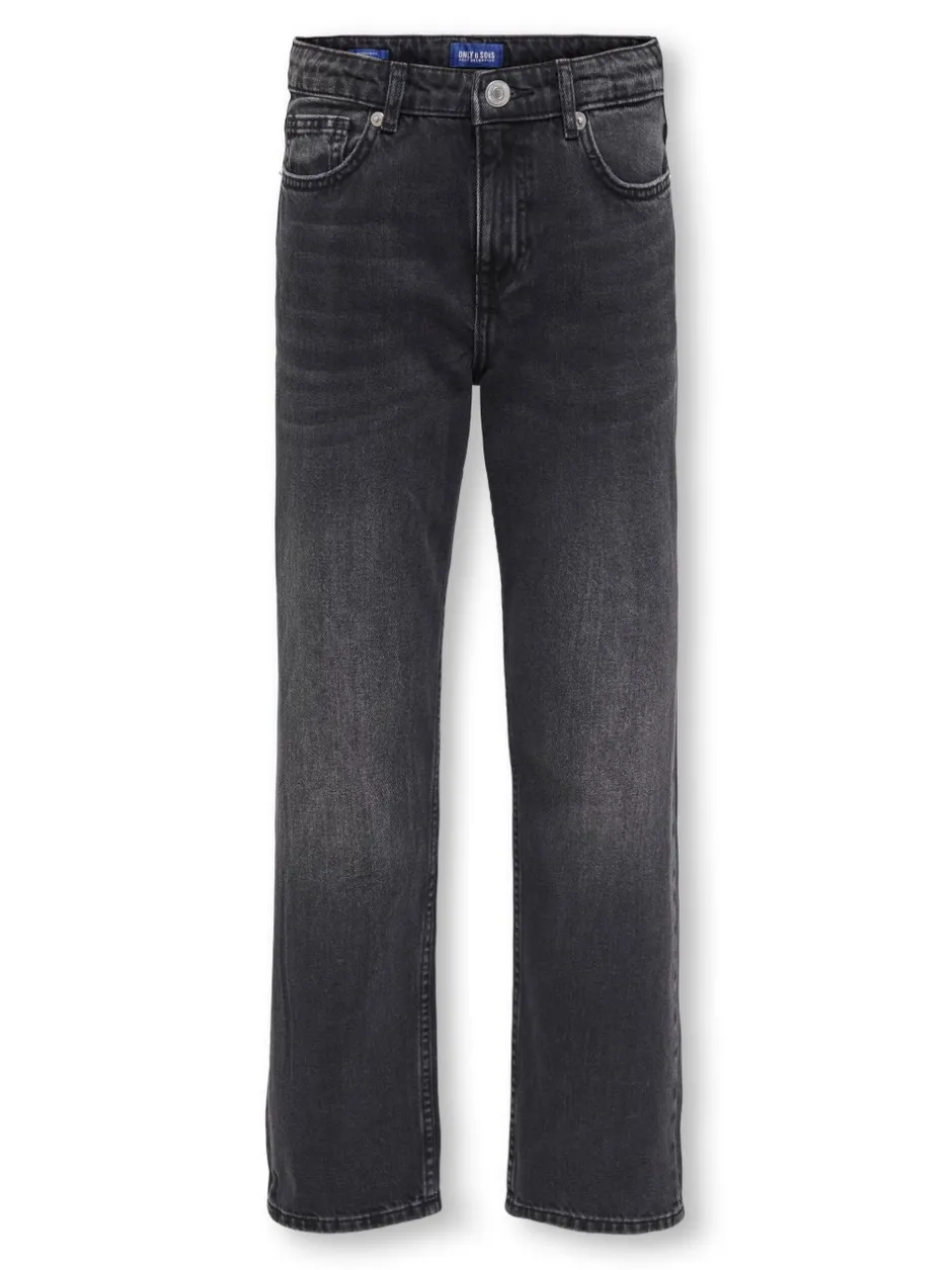 Outlet OSJEDGE Mid rise Straight fit Jeans Børn Tøj·Denim|Tøj·Jeans