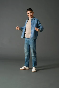 Outlet OSJEDGE Straight fit Jeans Børn Tøj·Denim|Tøj·Jeans