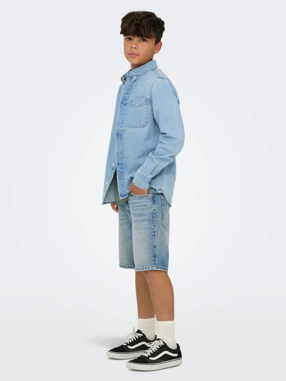 Discount OSJORSON Denim-skjorte Børn Tøj·Skjorter