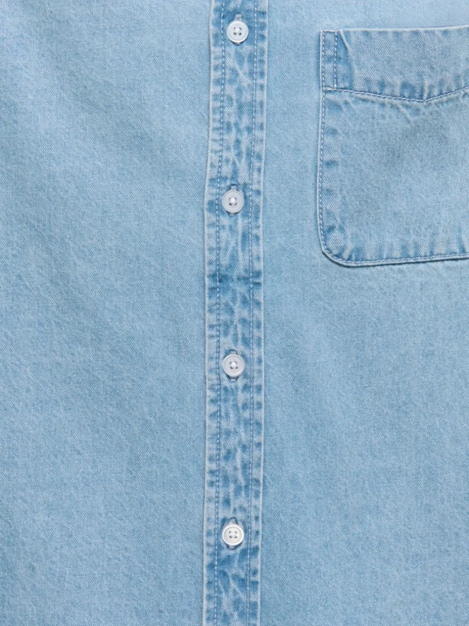 Discount OSJORSON Denim-skjorte Børn Tøj·Skjorter