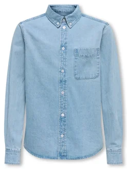 Discount OSJORSON Denim-skjorte Børn Tøj·Skjorter