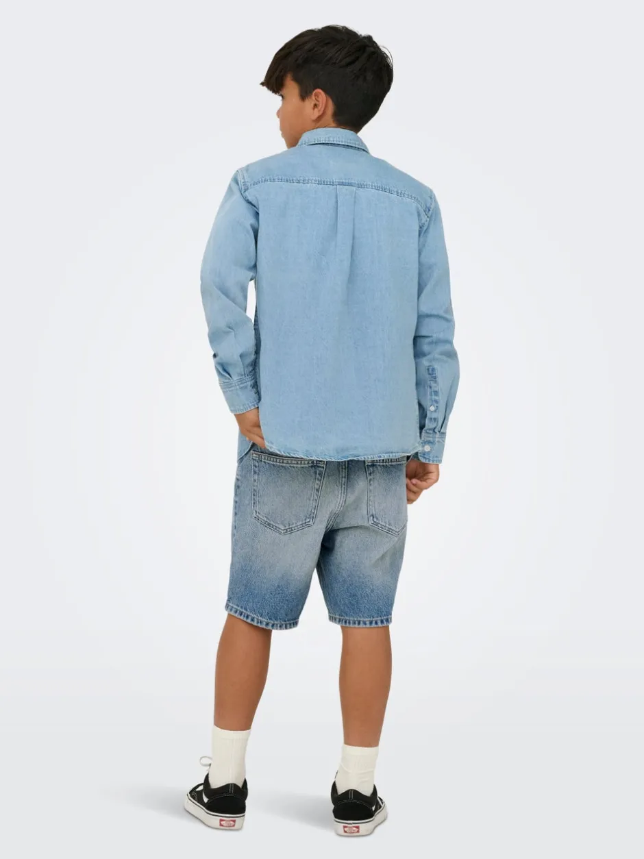 Discount OSJORSON Denim-skjorte Børn Tøj·Skjorter