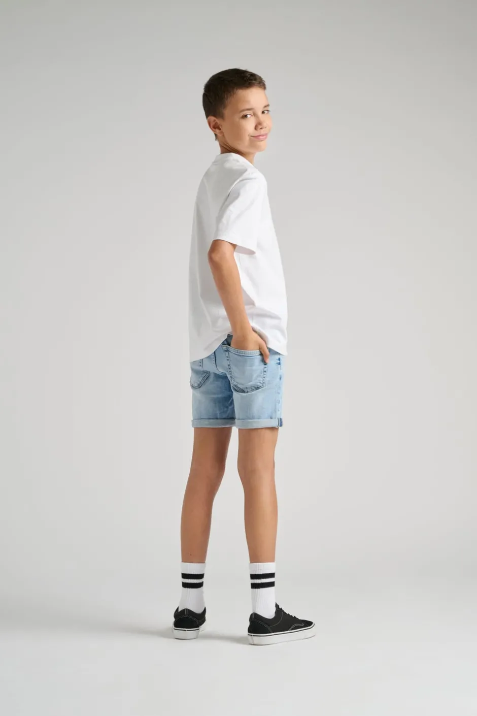 Sale OSJPLY Mid rise Regular fit Shorts Børn Tøj·Shorts|Tøj·Denim