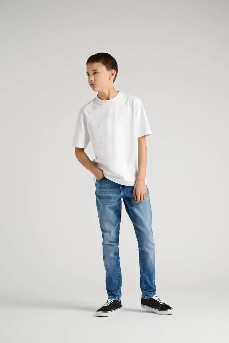 Clearance OSJYOKE Mid rise Tapered fit Jeans Børn Tøj·Denim|Tøj·Jeans