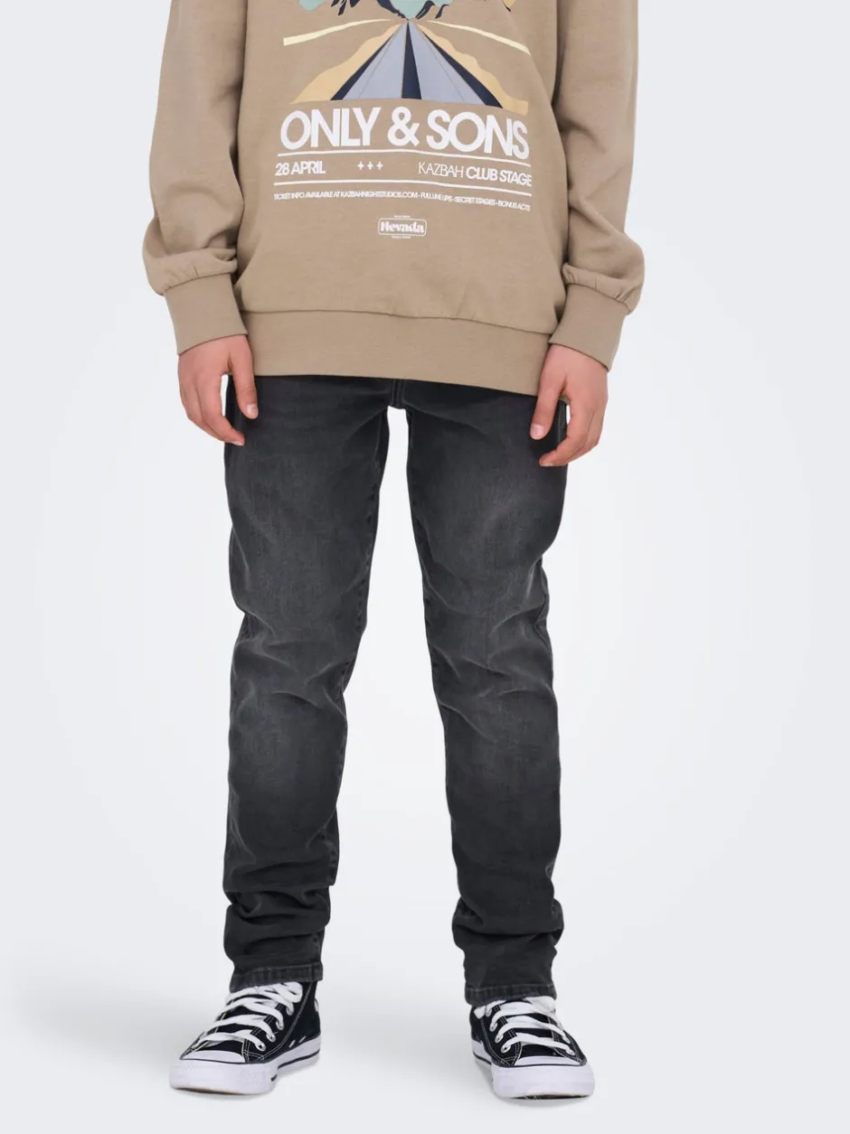 Sale OSJYOKE Mid rise Tapered fit Jeans Børn Tøj·Denim|Tøj·Jeans