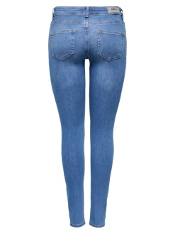 Discount UONLBLUSH Mellemhøj talje Skinny fit Jeans Dame Jeans|Jeans