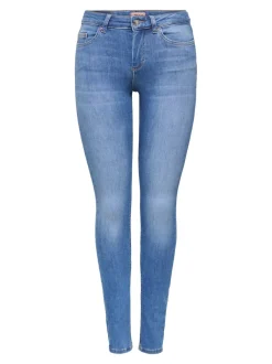 Discount UONLBLUSH Mellemhøj talje Skinny fit Jeans Dame Jeans|Jeans